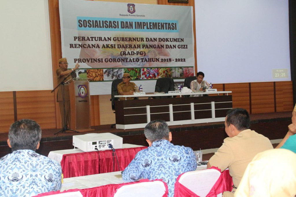 Pemprov Gorontalo Sosialisasikan Rad Pangan Dan Gizi Berita Gorontalo