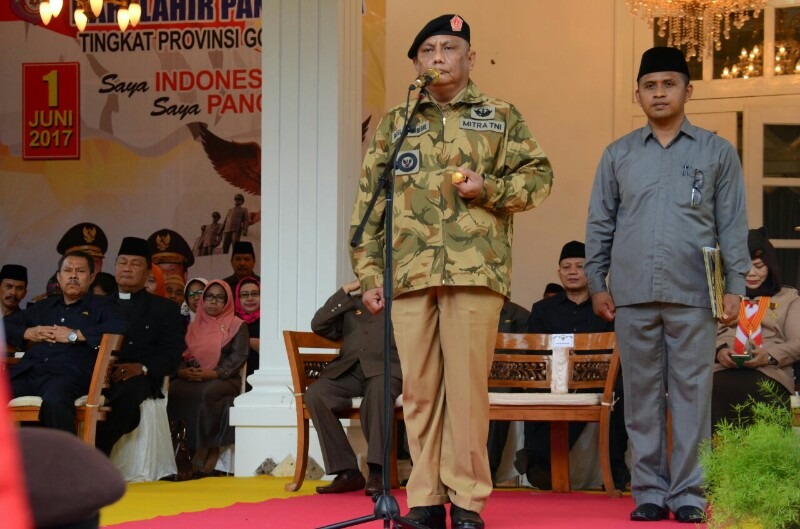  Pemprov Gorontalo Gelar Upacara Hari Lahir Pancasila