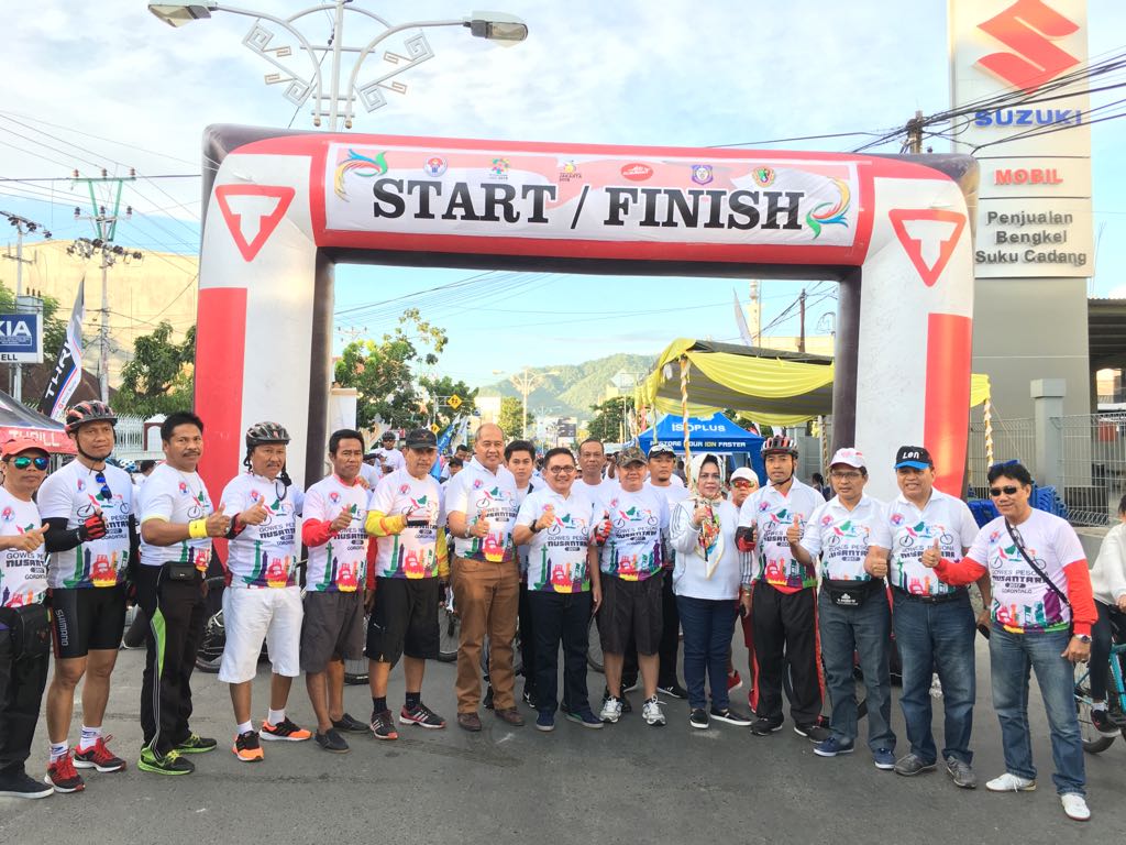  Gowes Pesona Nusantara 2017 Berlangsung Meriah