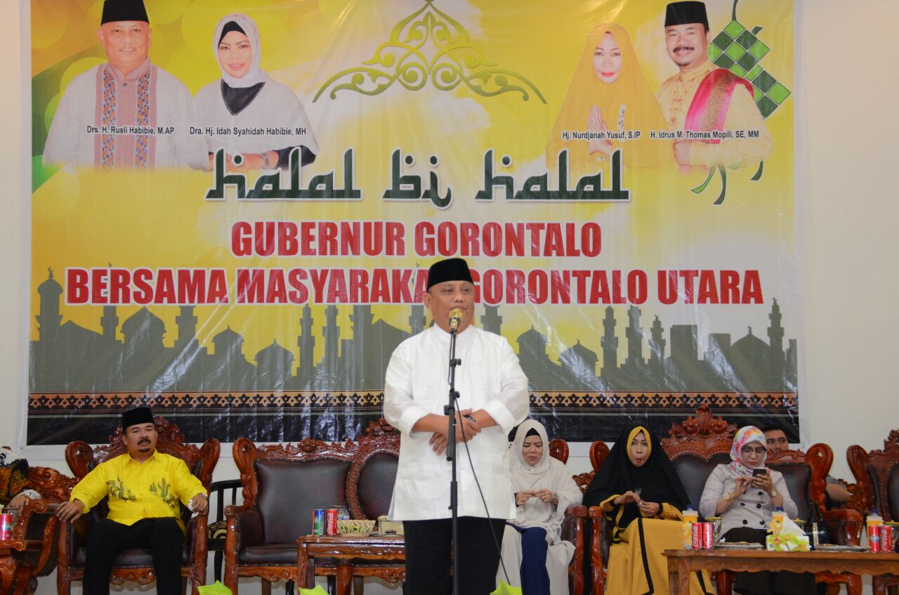  Gubernur Safari Idul Fitri ke Gorontalo Utara