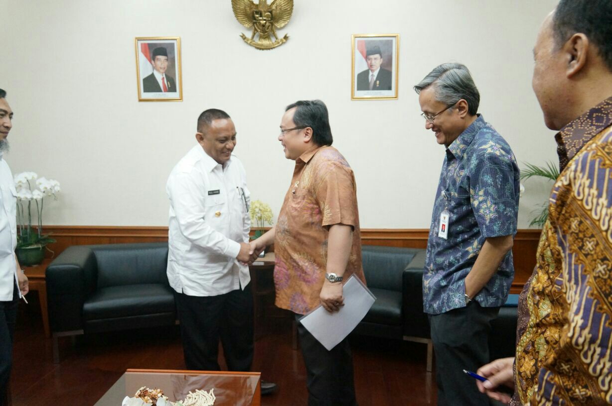  Gubernur Temui Menteri Bappenas, Kembali Perjuangkan Proyek Strategis Gorontalo Jadi PSN 