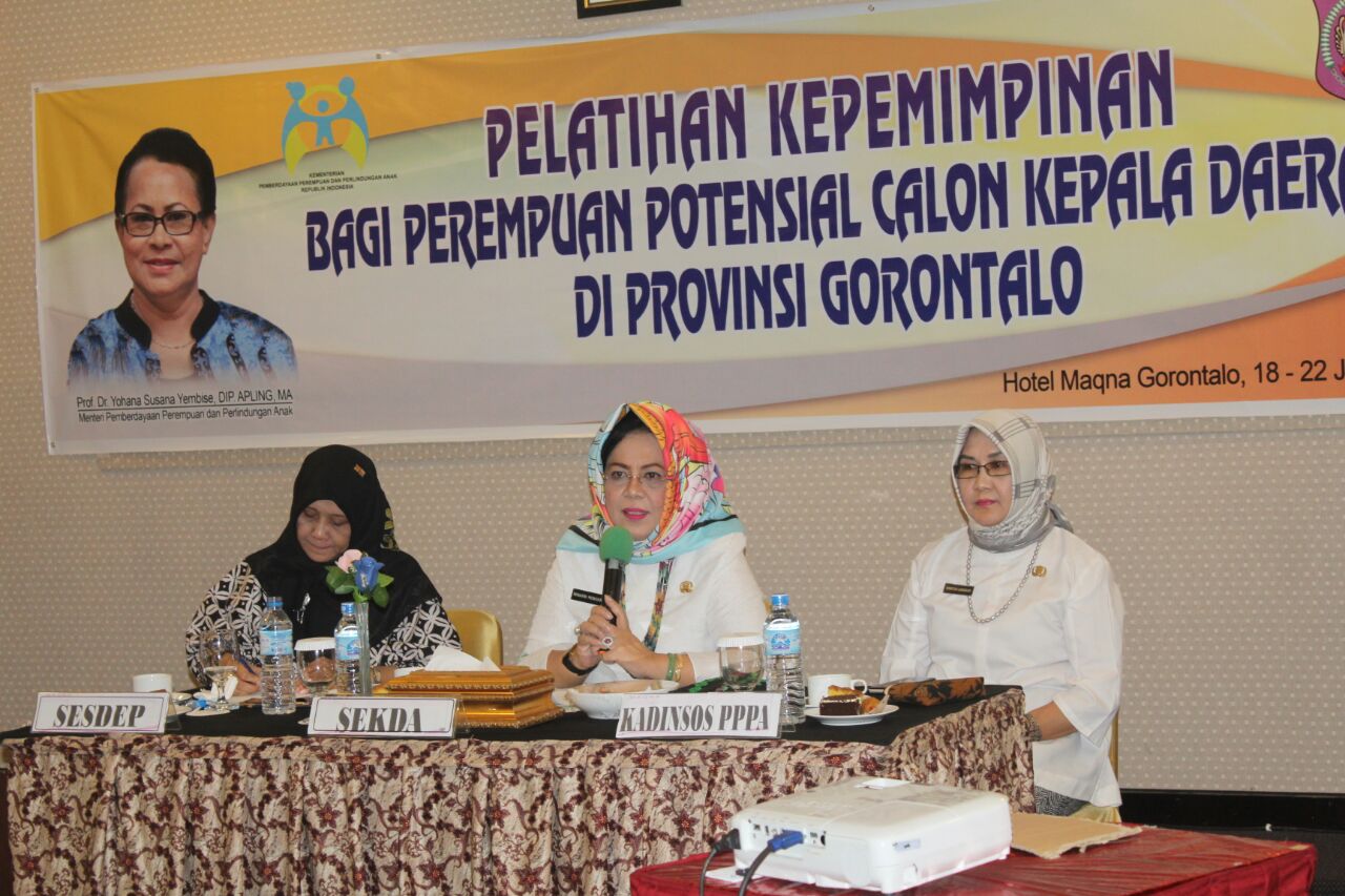  40 Perempuan Gorontalo Ikuti Pelatihan Kepemimpinan Calon Kepala Daerah