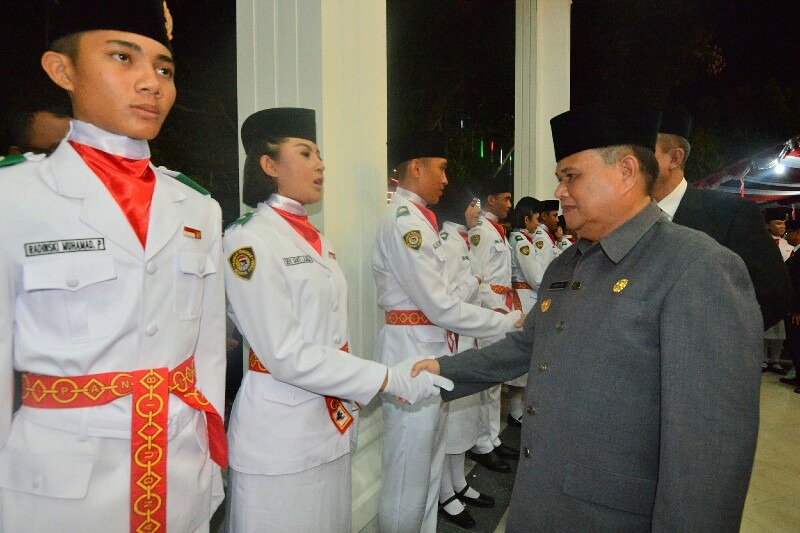  Wagub Kukuhkan Paskibraka Provinsi Gorontalo