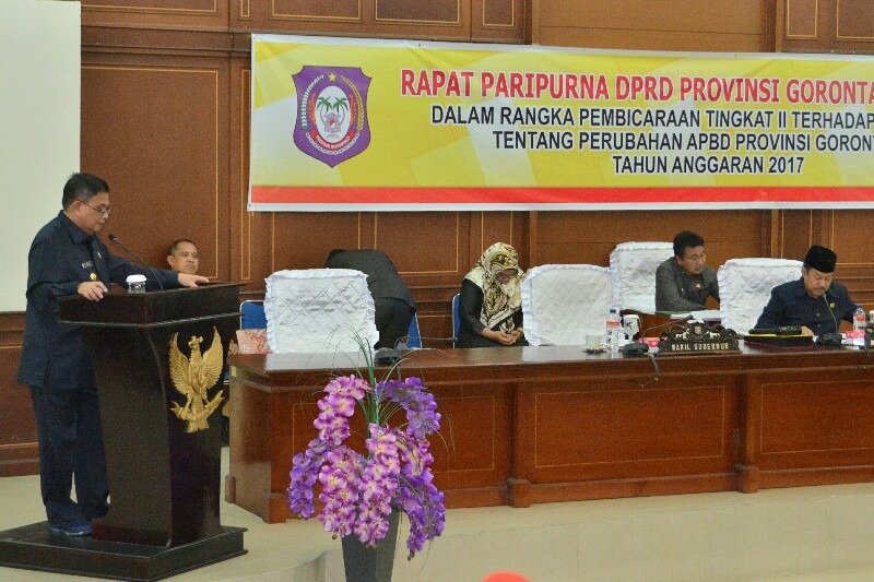  DPRD dan Pemprov Gorontalo Sepakati Ranperda Perubahan APBD 2017