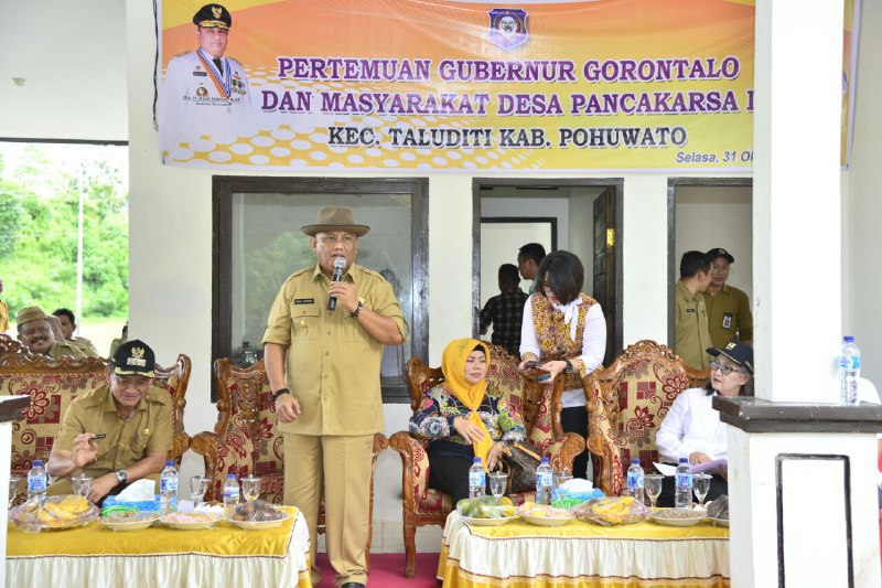  Gubernur Temui Warga Taluditi, Selesaikan Pembebasan Lahan