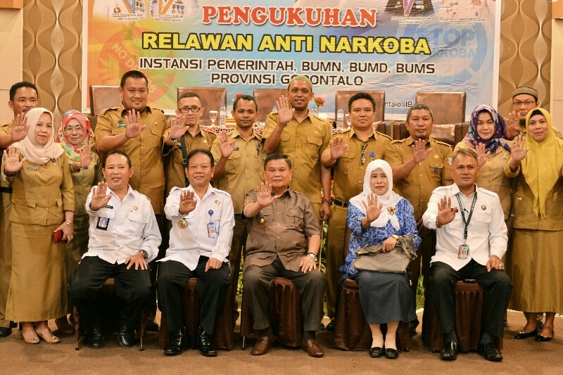  200 Relawan Siap Perangi Penyalahgunaan Narkoba di Gorontalo