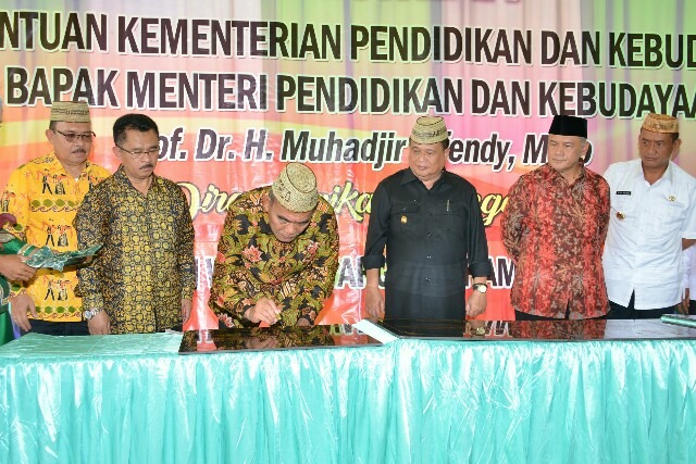  Mendikbud Resmikan USB di Kabupaten Pohuwato