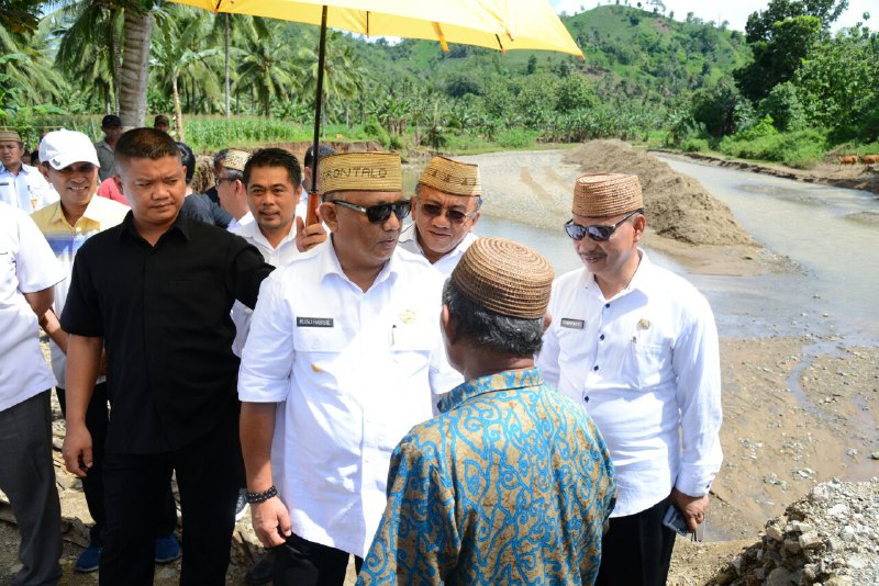  Diterjang Banjir, Pemprov Gorontalo Perbaiki Jembatan Buhu