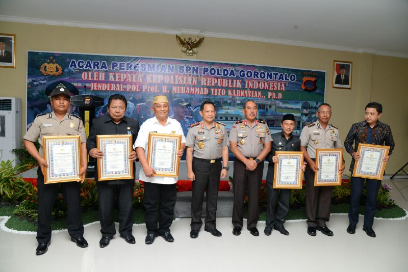  Resmikan SPN Batudaa, Kapolri Kagum dengan Gorontalo