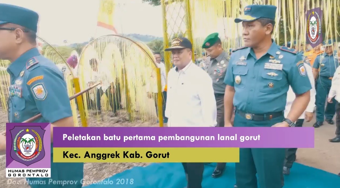  Wagub Peletakan batu pertama pembangunan Lanal Gorontalo Utara