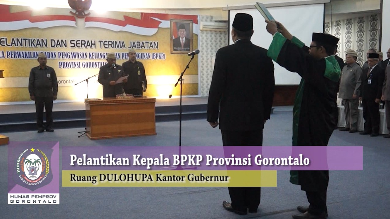  Video Pelantikan Kepala BPKP Gorontalo (Youtube)