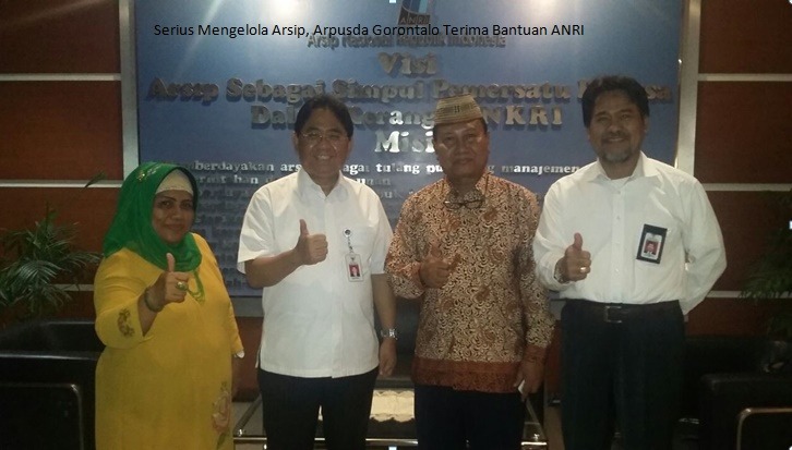  Akreditasi Meningkat, Arpusda Gorontalo Terima Bantuan ANRI