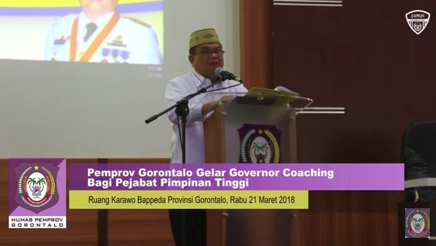  Pemprov Gorontalo Gelar Governor Coaching Bagi Pejabat Pimpinan Tinggi