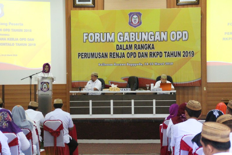  Pemprov Gorontalo Mulai Bahas Renja dan RKPD 2019