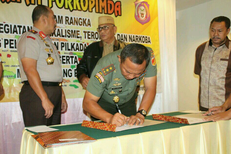  Pemprov Gorontalo Kerjasama Padat Karya dengan TNI-Polri