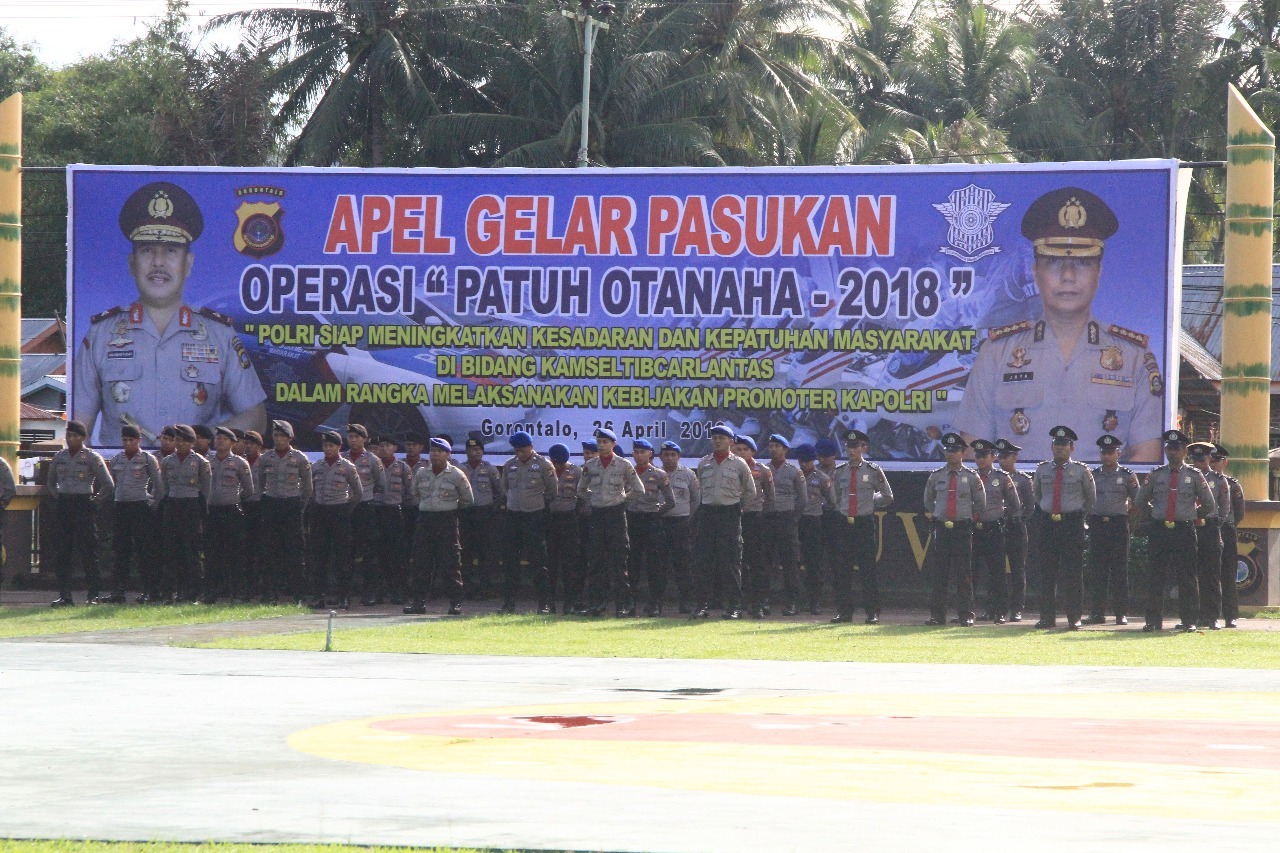  Polda Gorontalo Gelar Operasi Patuh Otanaha 2018