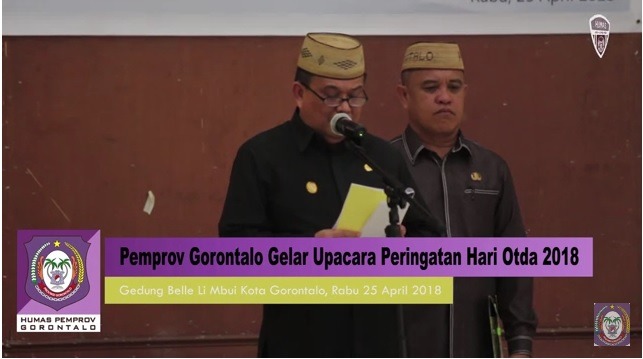  Pemprov Gorontalo Gelar Upacara Peringatan Hari Otda 2018