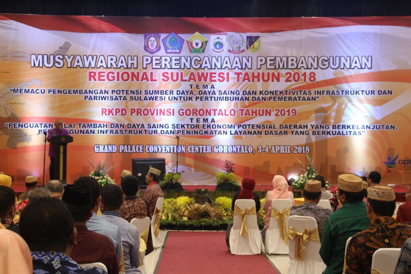  Gorontalo Tuan Rumah Musrenbang Regional Sulawesi 2018