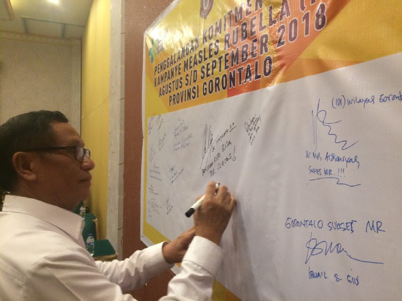  Kemenag Gorontalo Dukung Sosialisasi Imunisasi Campak Rubella