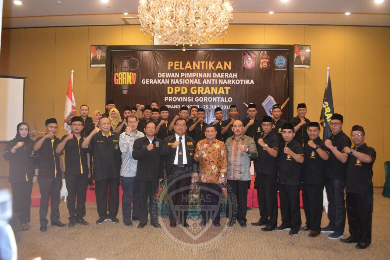  Wagub Gorontalo Lantik Pengurus Granat Periode 2018-2023