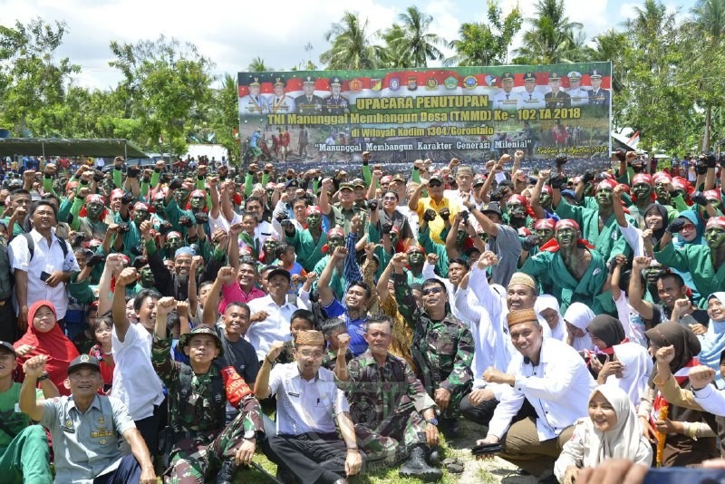  TNI Sukses Bangun Infrastruktur Boalemo Melalui Program TMMD