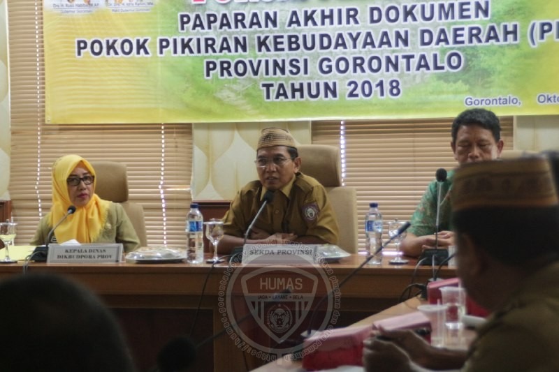  Pemprov Gorontalo Rampungkan Dokumen Budaya Daerah