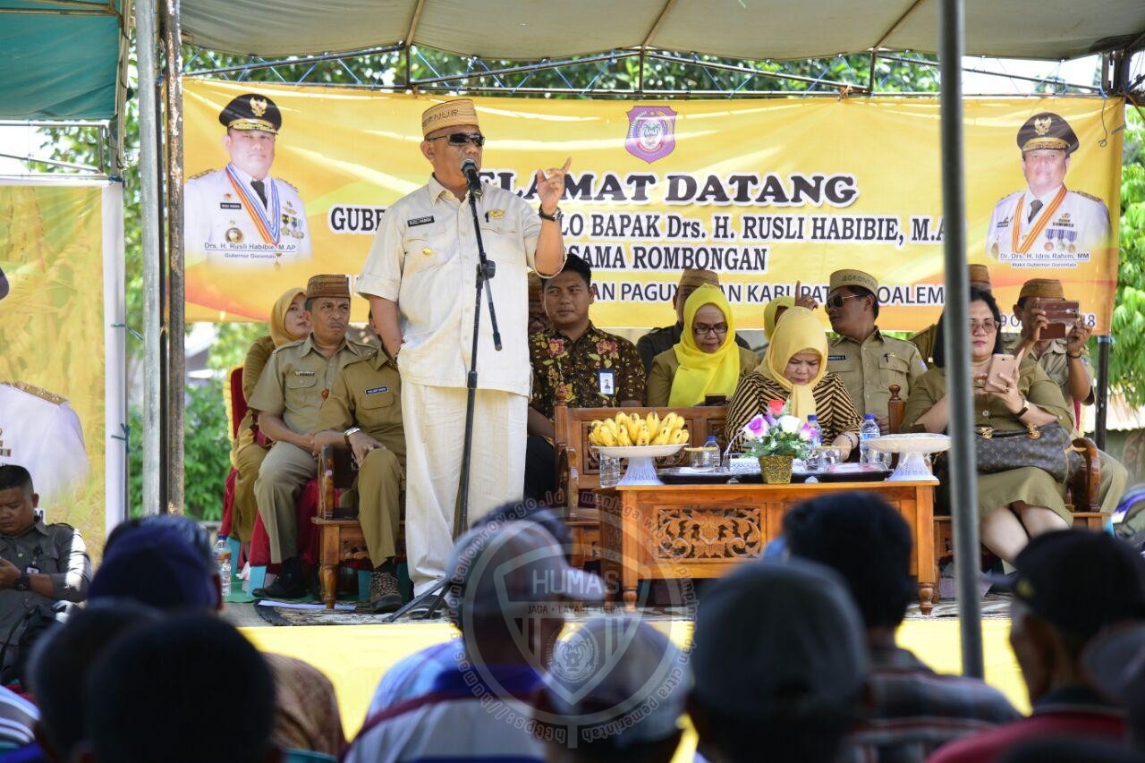  Gubernur Gorontalo Jamin Petani, Peternak dan Nelayan dengan Asuransi