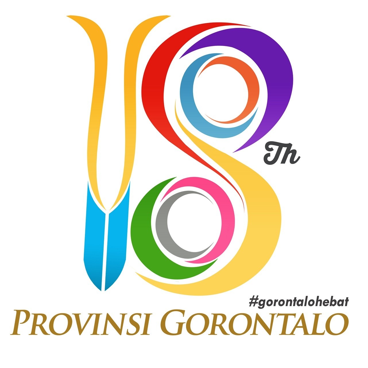  Pemprov Perkenalkan Logo HUT ke-18 Provinsi Gorontalo