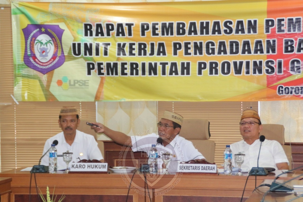  Gelar Rapat Pembahasan, Sekdaprov Tegaskan Arah UKPBJ Provinsi Gorontalo