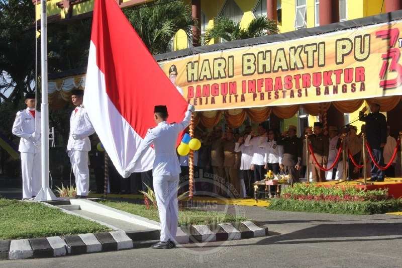  Sekda Darda Irup Upacara Hari Bakti PU di Gorontalo