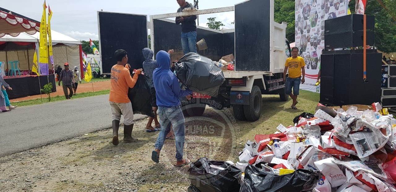  HKSN Sisakan 30 Kubik Sampah, DLHK Turun Tangan