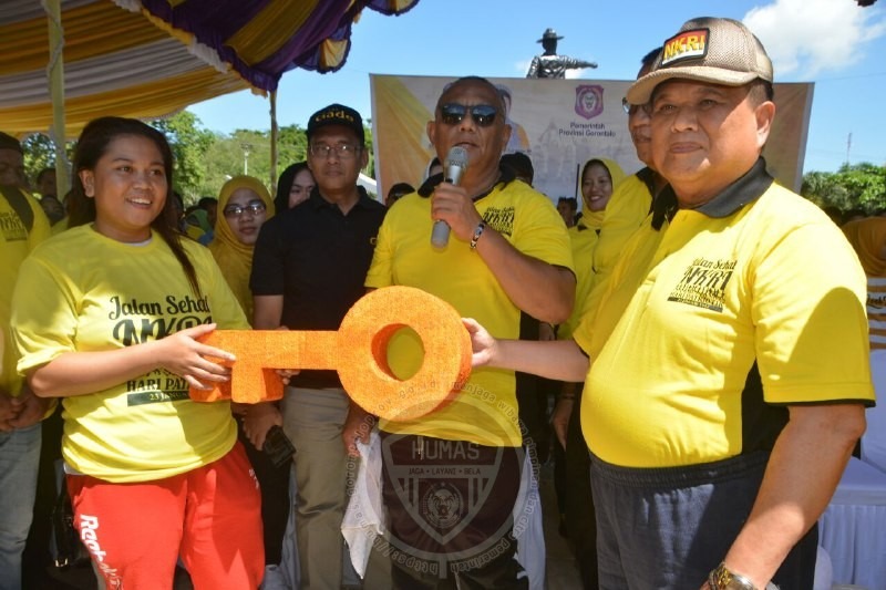  IRT Dapat Undian Rumah di Jalan Sehat NKRI