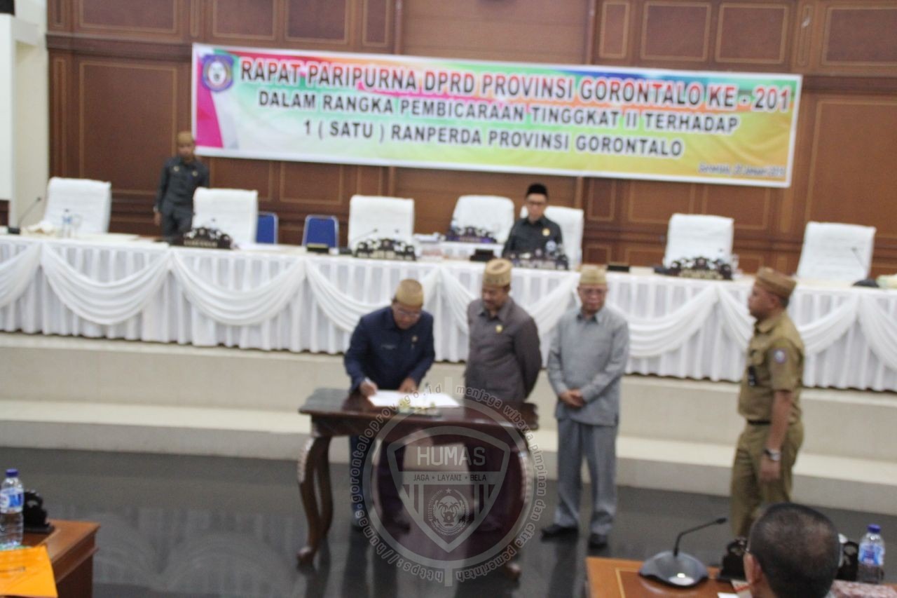  Pemprov dan DPRD Gorontalo Setujui Ranperda Tentang NAPZA
