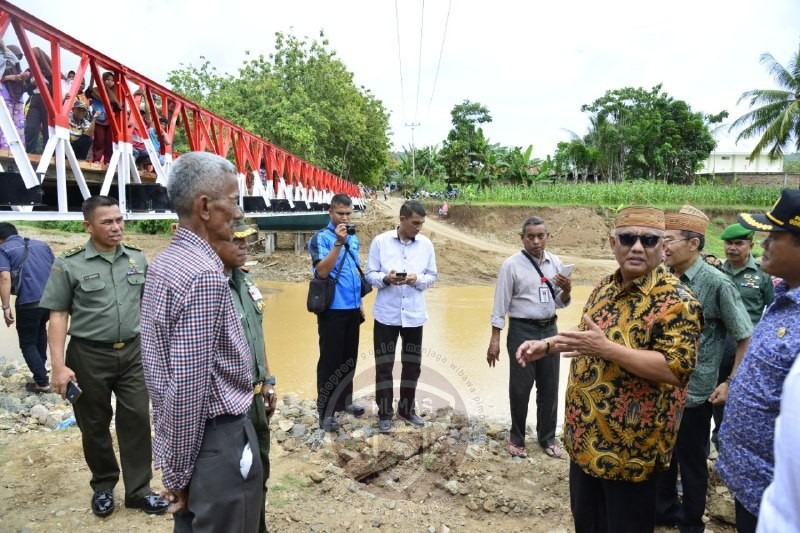  Setahun Diterjang Banjir, Jembatan Buhu Kini Berdiri Tegak