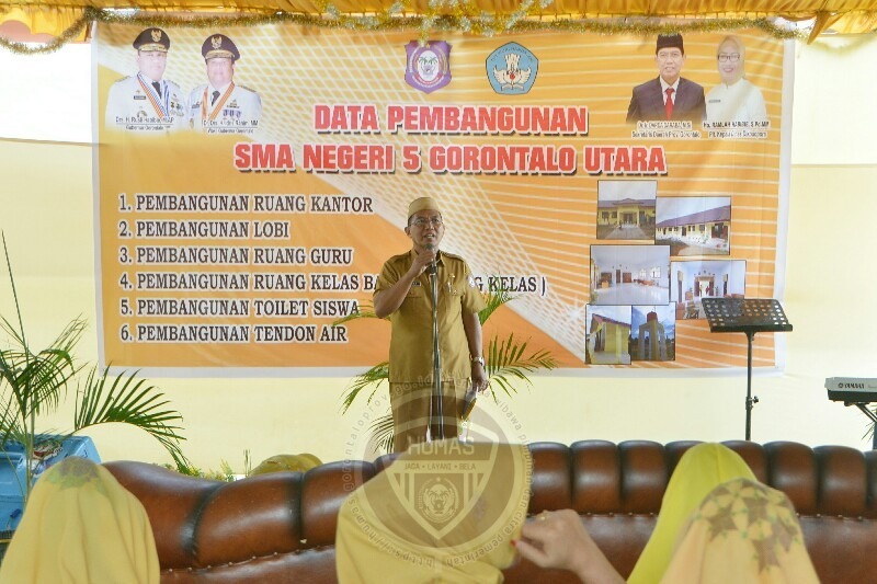  Sekdaprov Gorontalo Resmikan Gedung Baru SMAN 5 Gorut