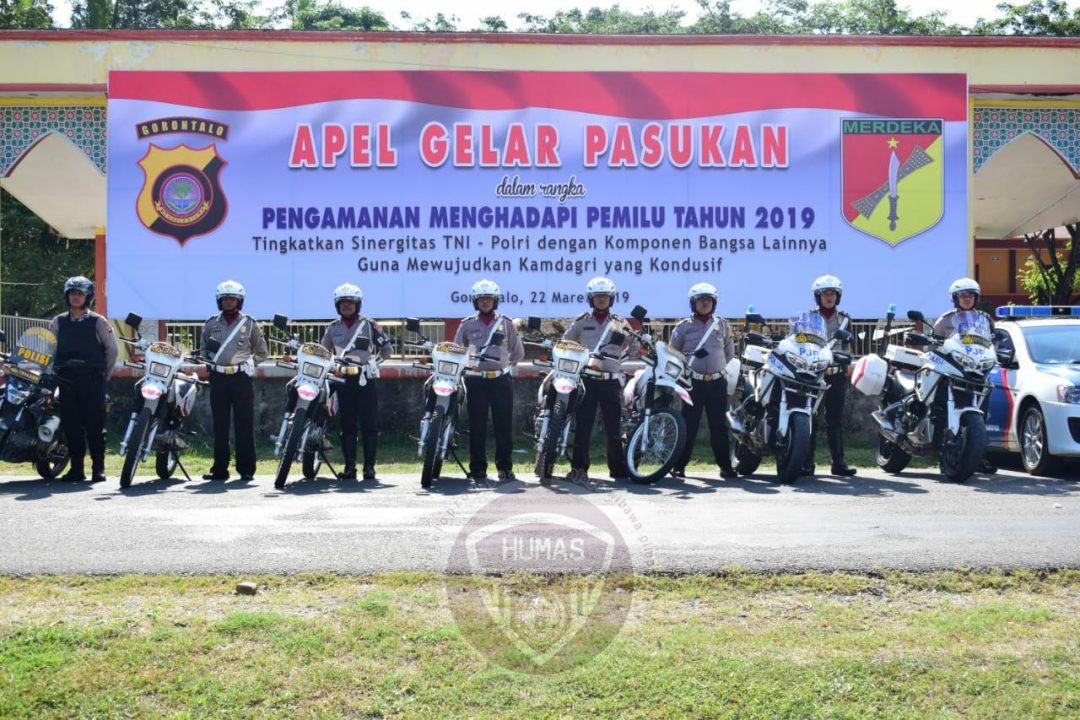  1600 Personel Gabungan TNI Polri Gorontalo Siap Amankan Pemilu 2019