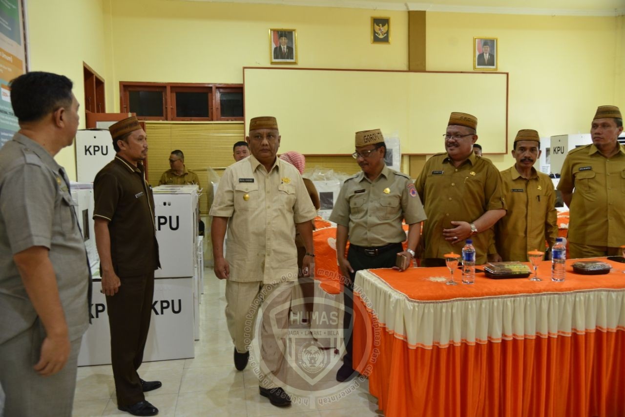  Datangi KPU Boalemo, Gubernur Gorontalo Pastikan Kesiapan Jelang Pemilu