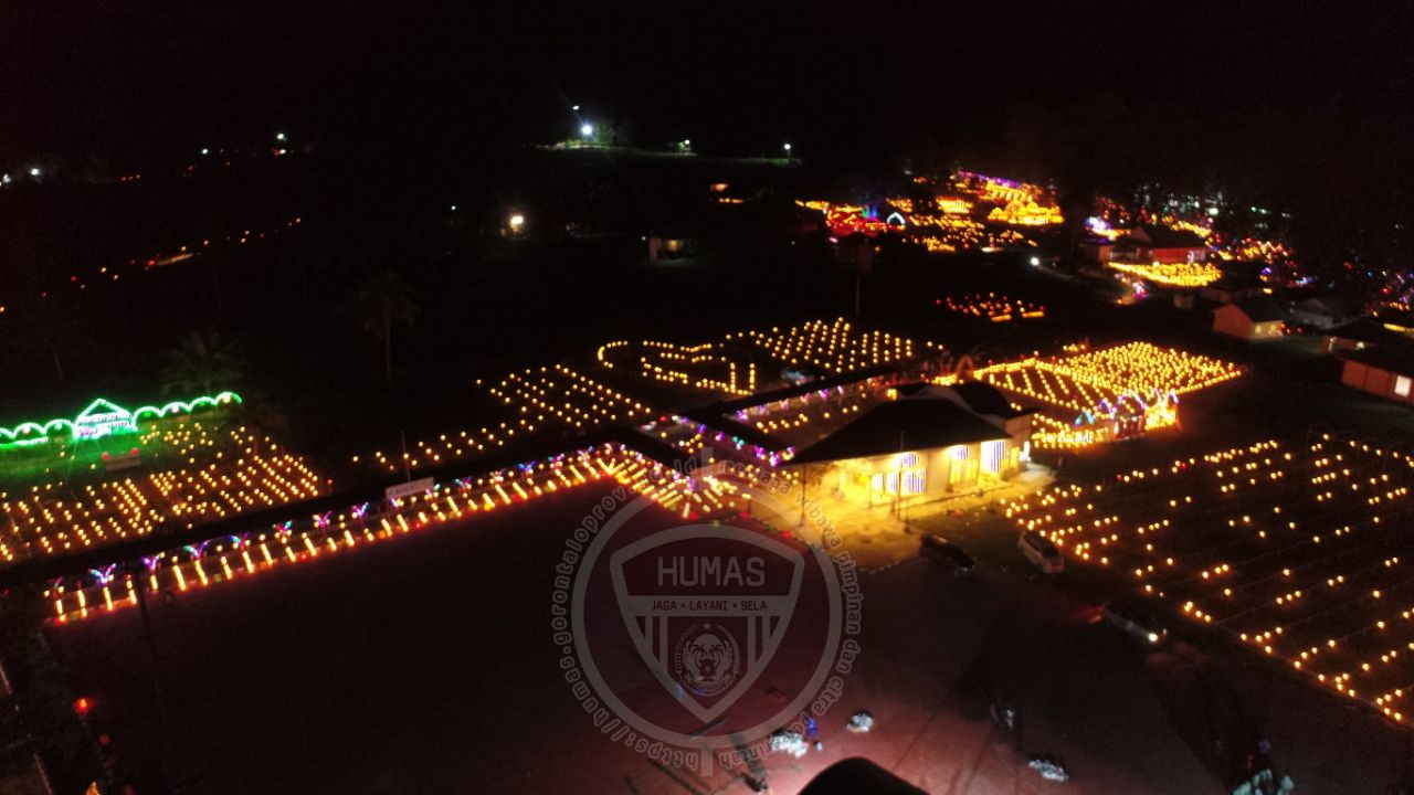  1 Juta Lampu Botol Meriahkan Tradisi Tumbilatohe di Boalemo