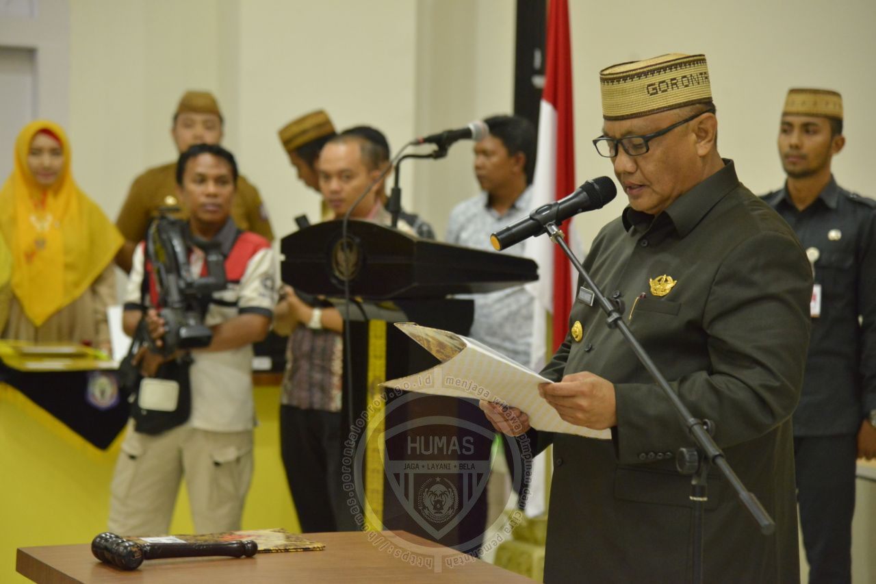  12 Pejabat Tinggi Pratama Pemprov Gorontalo Dilantik