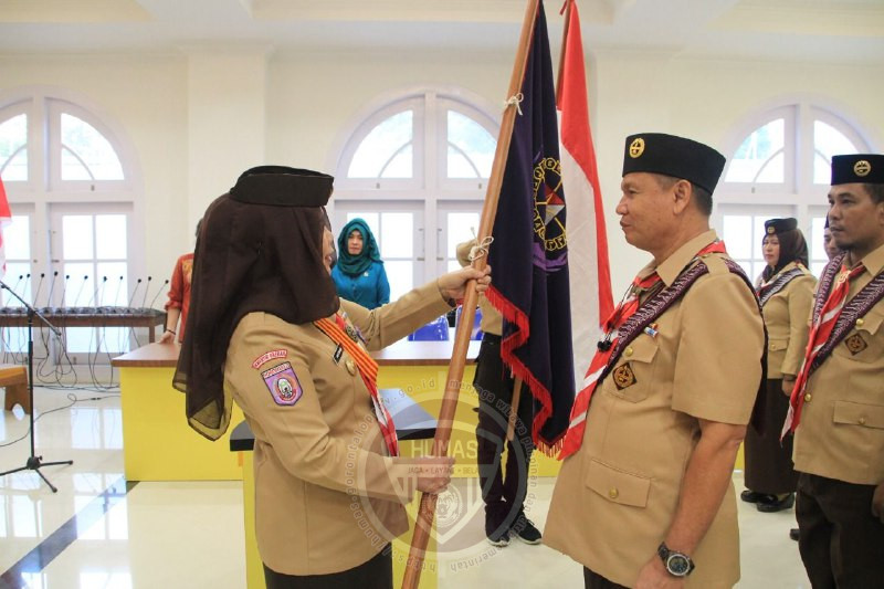  Ketua Kwarda Gorontalo Lantik Pengurus Pusdiklatda Dan Korps Pelatih