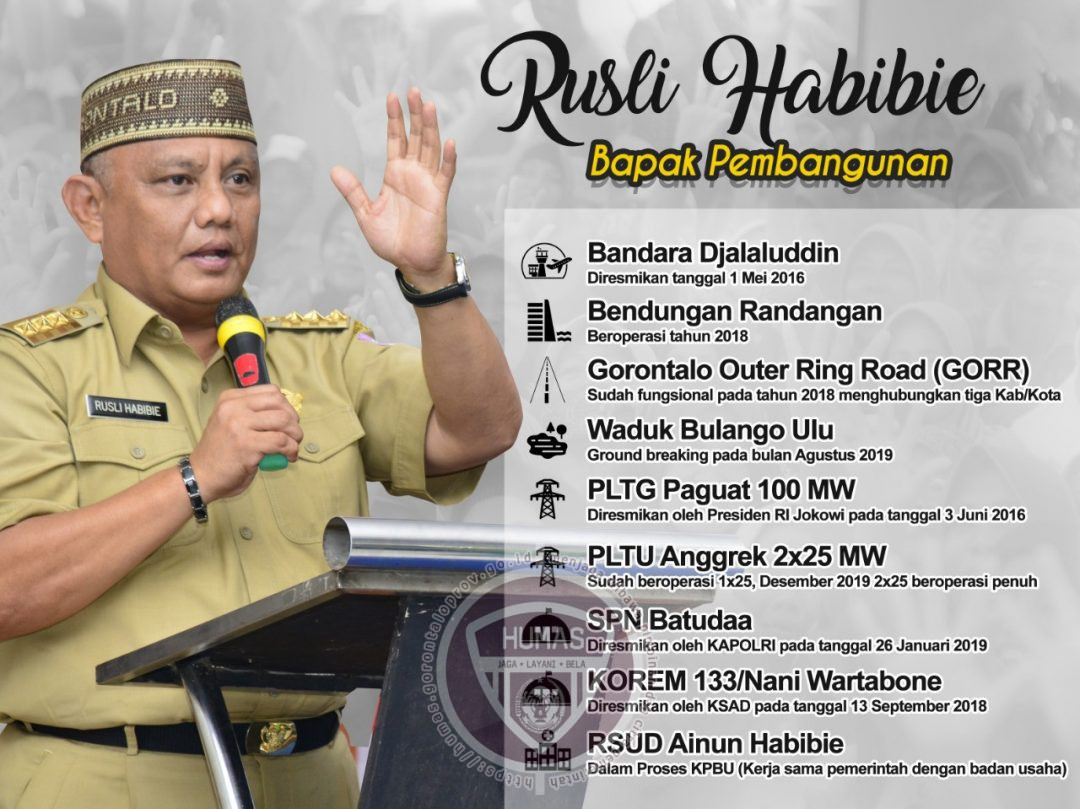  Infrastruktur Tegak Berdiri, Rusli Habibie Dijuluki “Bapak Pembangunan”