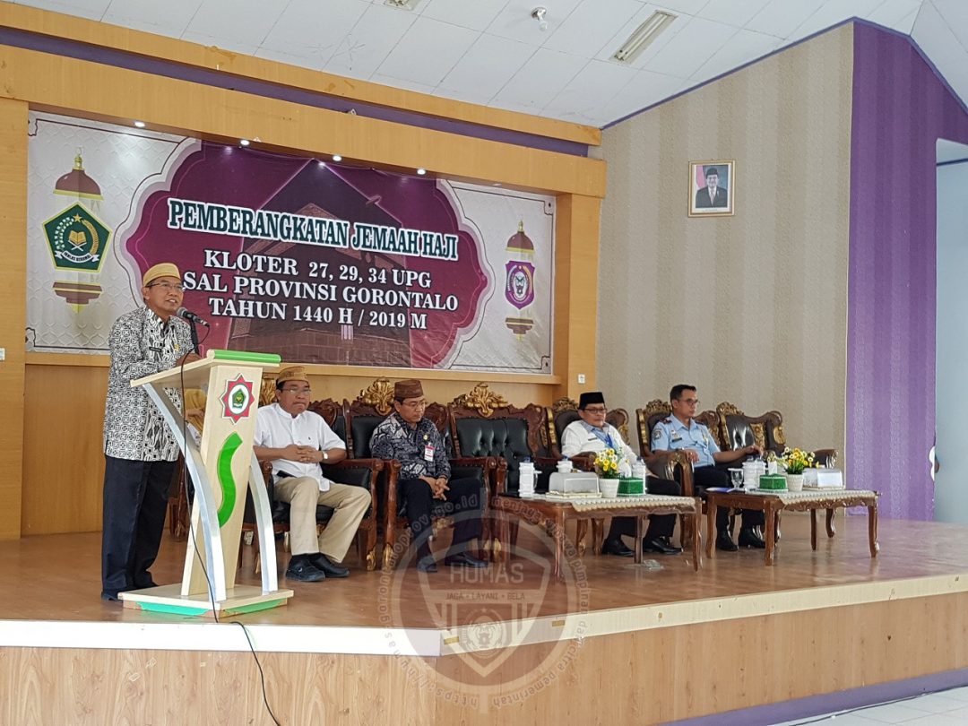  Sekdaprov Lepas Keberangkatan JCH Kloter 27 Asal Kota Gorontalo