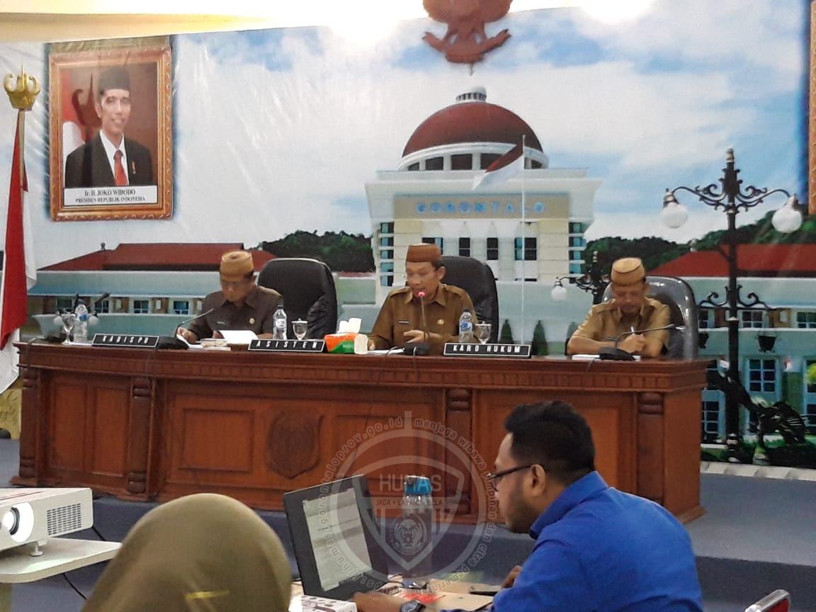  Rapat Evaluasi Raperda Rencana Tata Ruang Wilayah Kota Gorontalo