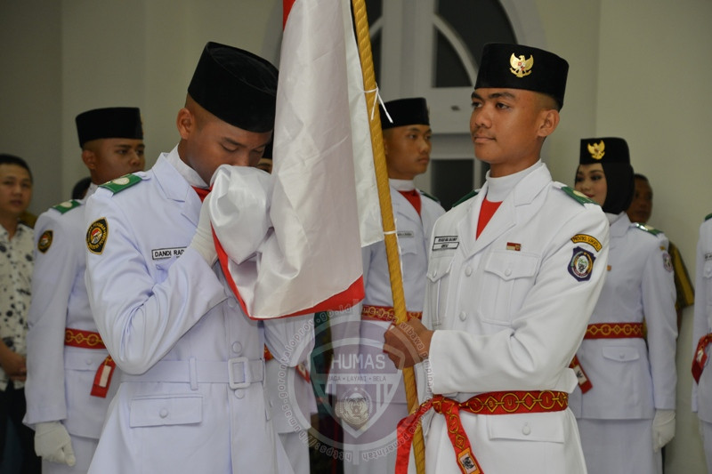 32 Anggota Paskibraka Provinsi Gorontalo Dikukuhkan