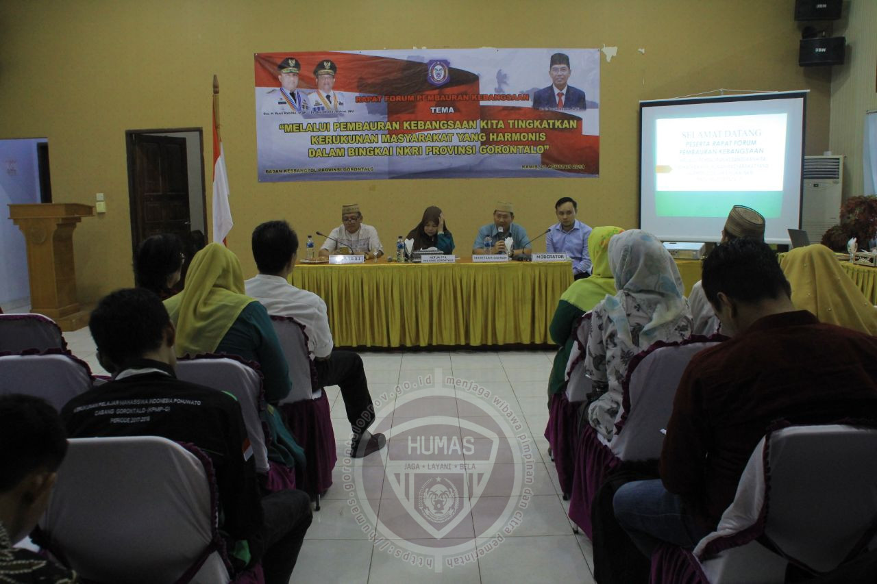  Kesbangpol Provinsi Gorontalo Gelar Forum Pembauran Kebangsaan