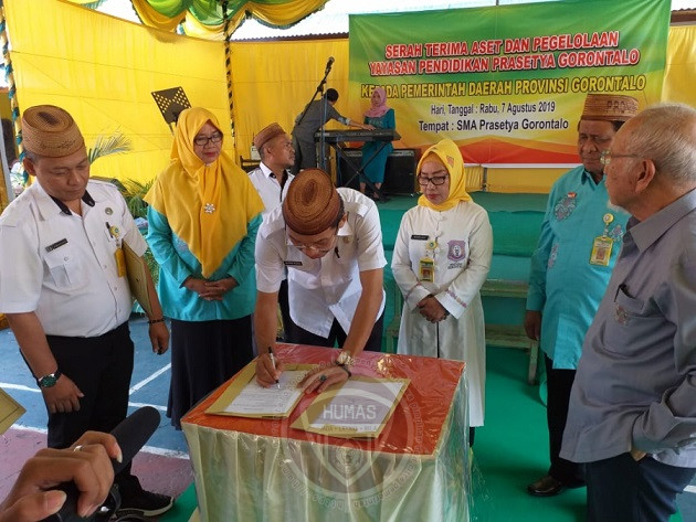  Beralih Status, Pemprov Gorontalo Kelola SMA Prasetya