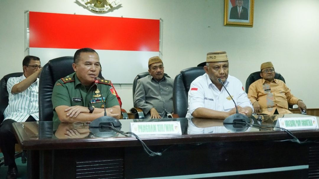  Pangdam Merdeka : Kodam Sangat Terbantu Dengan Program Pemerintah Gorontalo