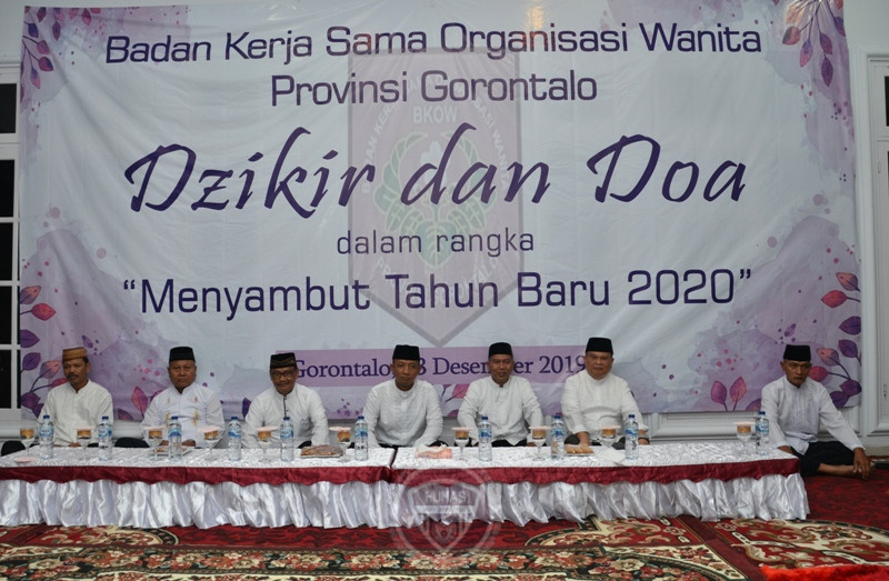  Sambut Tahun 2020 BKOW Gorontalo Gelar Dzikir Bersama