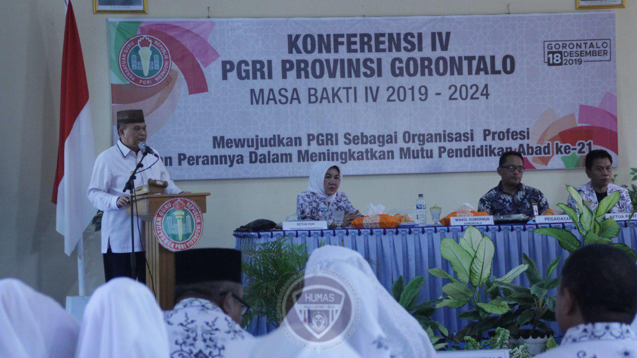  Wagub Buka Konferensi IV PGRI Provinsi Gorontalo