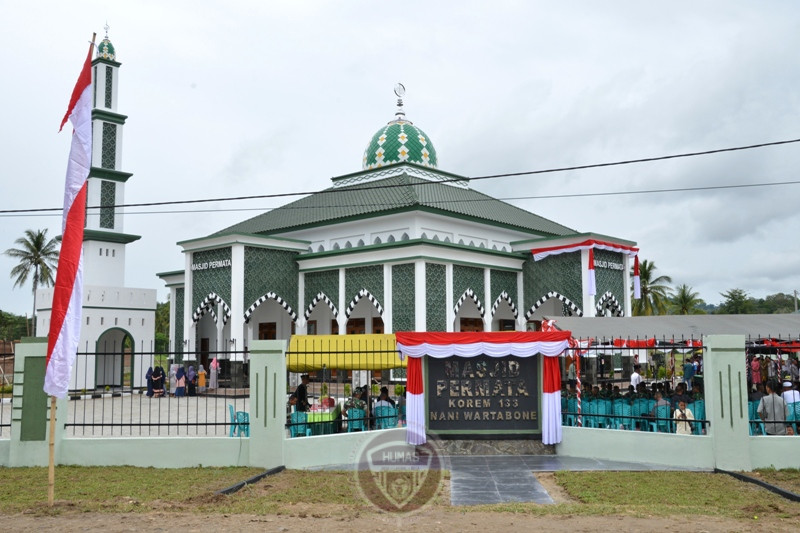  Masjid Permata Korem 133/NWB Gorontalo Diresmikan